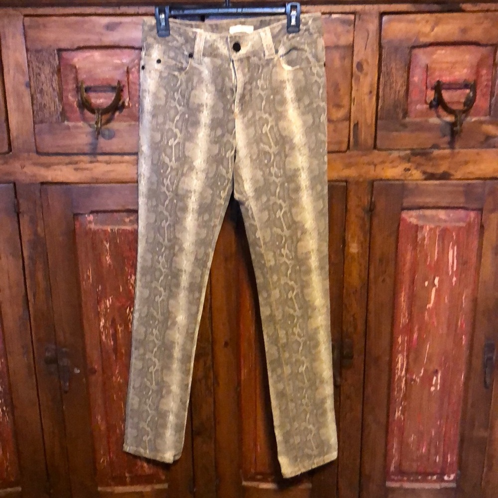 Snakeskin skinny jeans size30